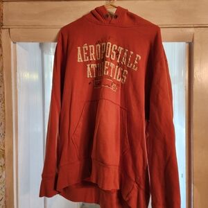 Aeropostale Men's Orange Hoodie Sweater